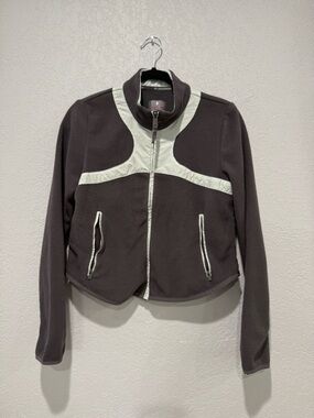 FP Movement In The Zone Fleece
 Charcoal Jacket with Cream Trim